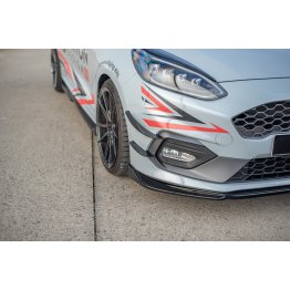 Накладка сплиттер на передний бампер на Ford Fiesta VIII ST